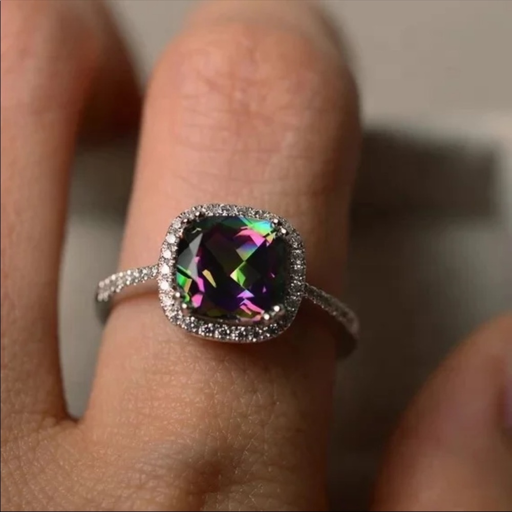 *NEW*925 Silver Beautiful CZ Women’s Ring - Picture 2 of 3